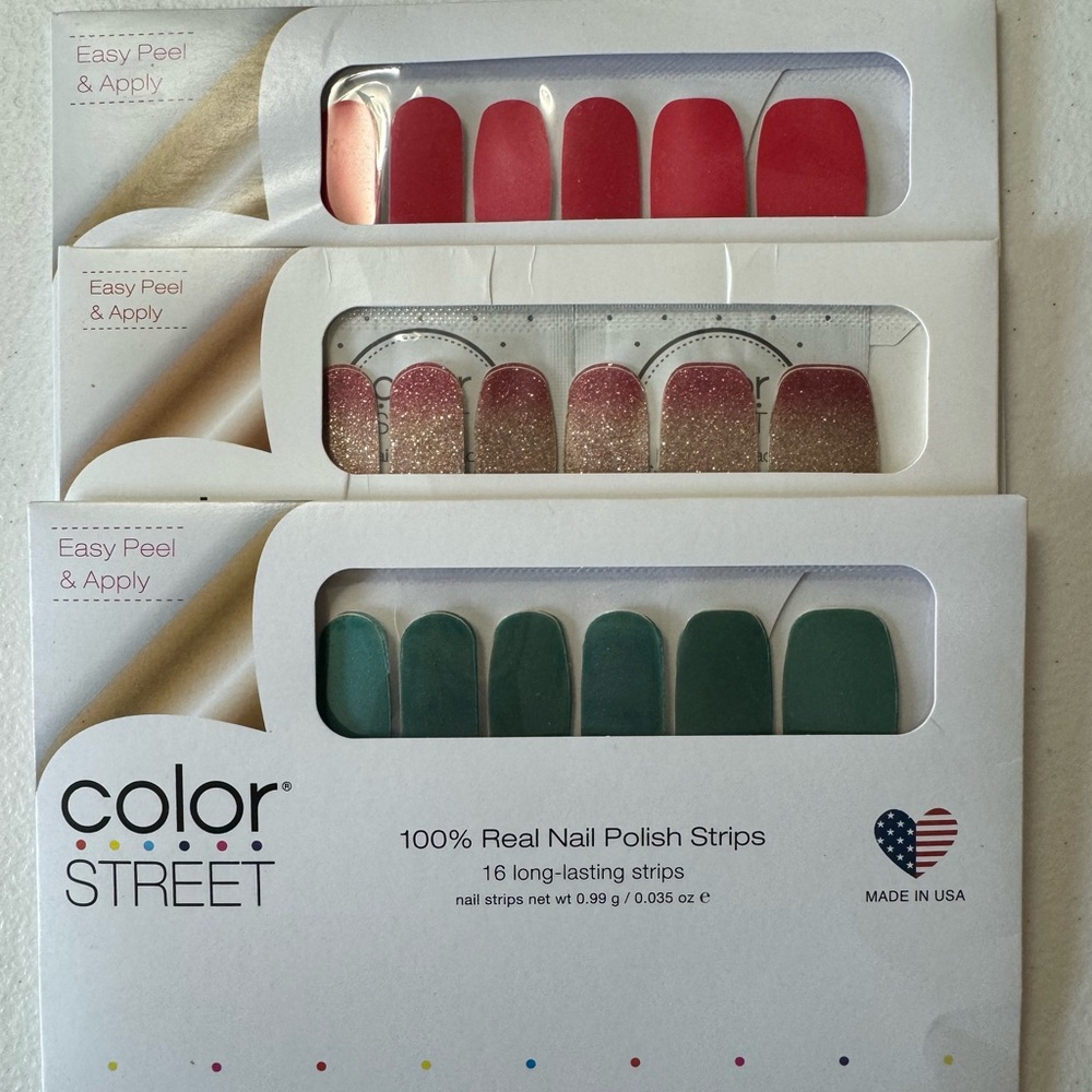 Colorstreet Nail Strips Bundle of 3